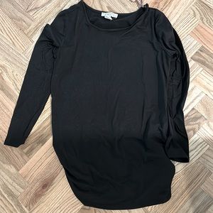 Maternity black long sleeve shirt